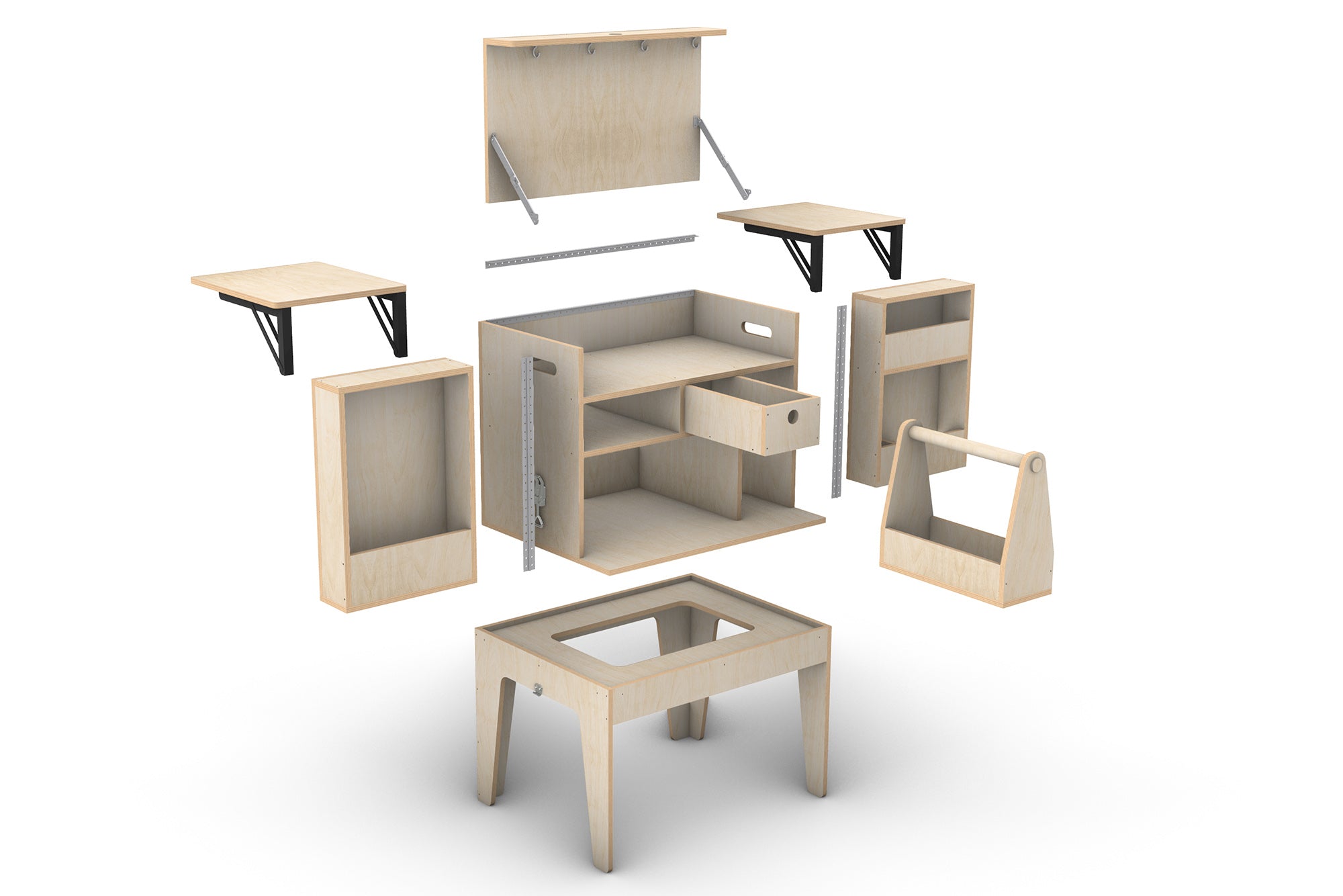 Portable Camp Kitchen Plans (Metric)