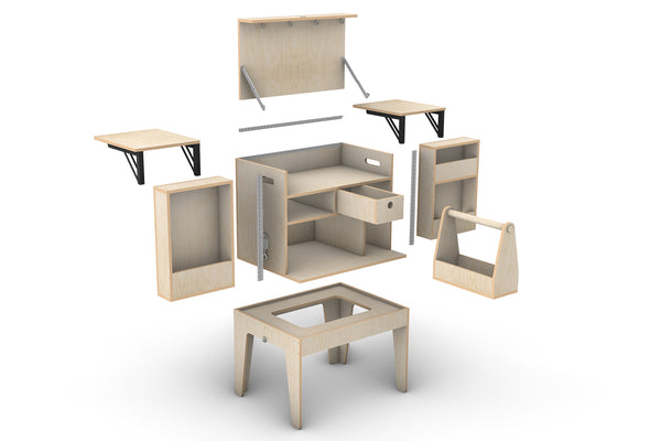 Portable Camp Kitchen Plans (Metric)