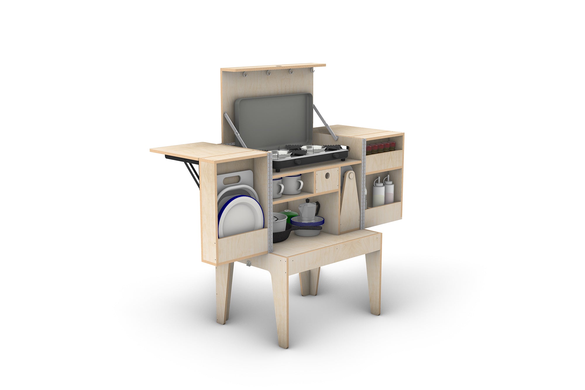 Portable Camp Kitchen Plans (Metric)