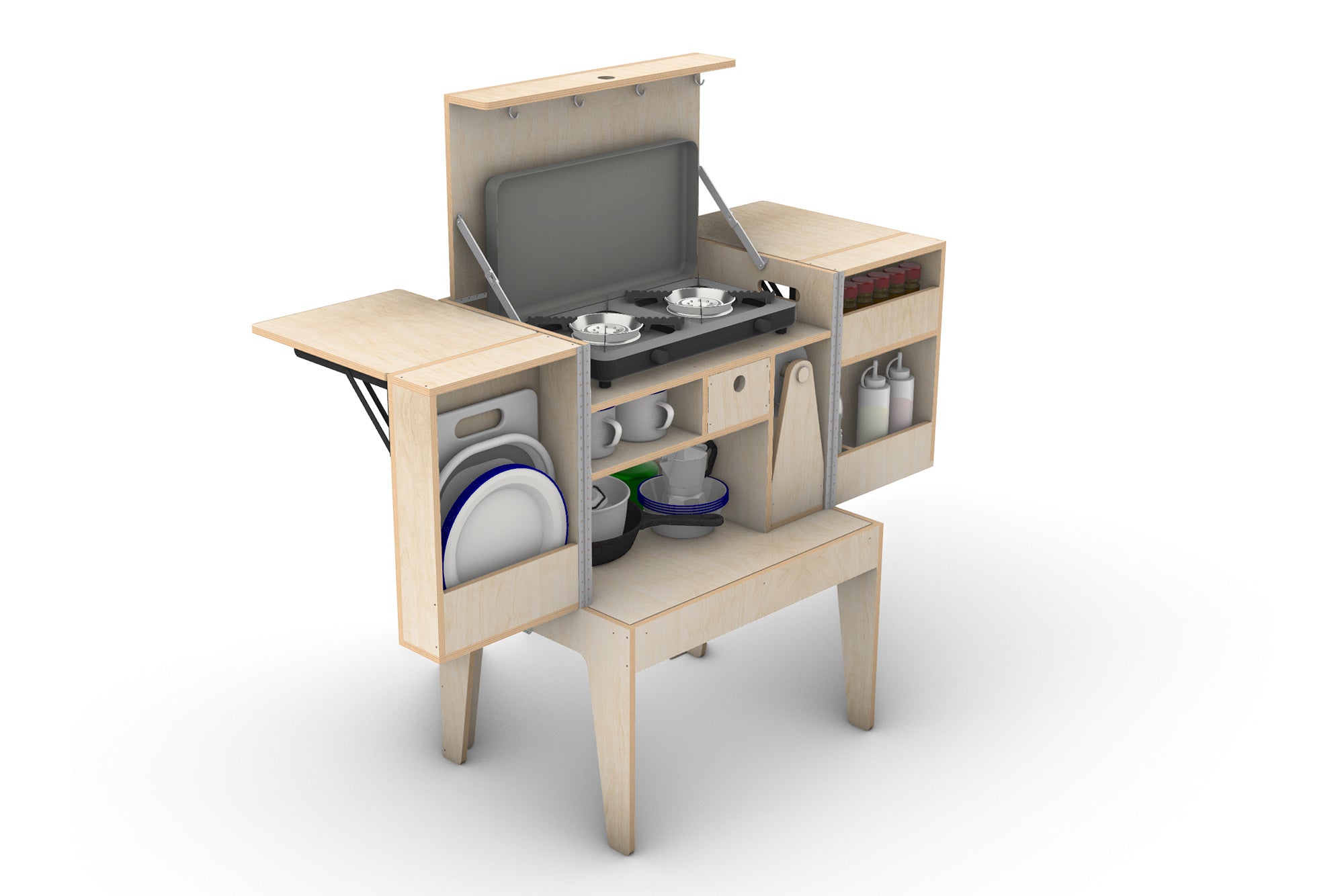 Portable Camp Kitchen Plans (Metric)