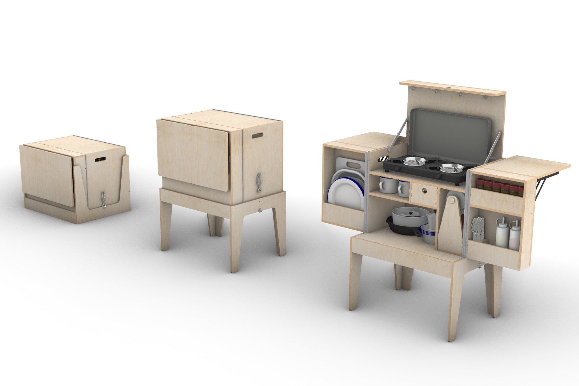 Portable Camp Kitchen Plans (Metric)