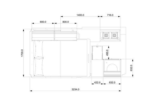 Mercedes Sprinter 144 MWB Campervan Conversion Plans (RHD)