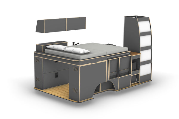 Mercedes Sprinter 144 MWB Campervan Conversion Plans (RHD)
