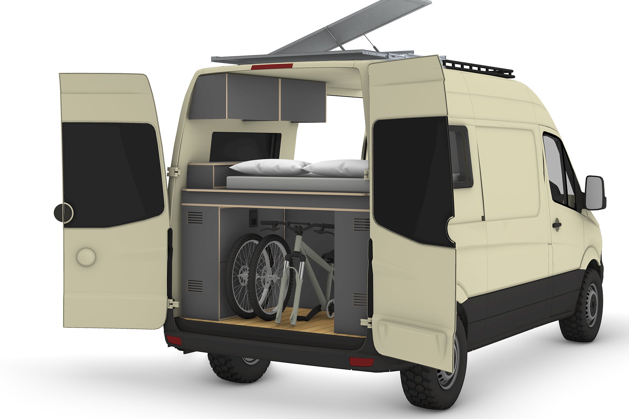 Mercedes Sprinter 144 MWB Campervan Conversion Plans (RHD)
