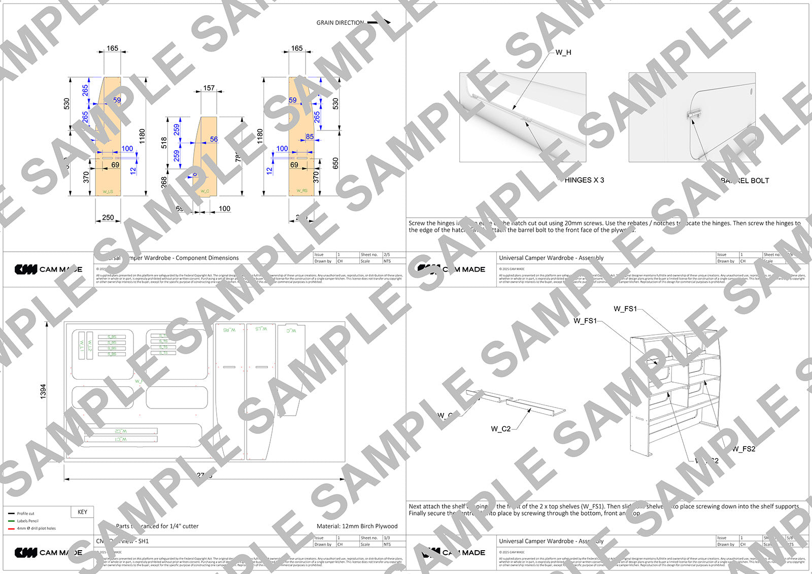 Campervan Wardrobe & Storage Plans