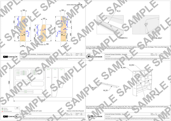 Campervan Wardrobe & Storage Plans