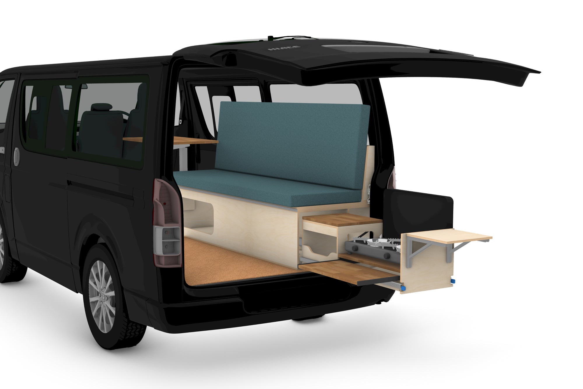 Plans de canapé et lit de camping-car (côté droit) – Canapé pliant de van DIY | Fichiers CNC DXF