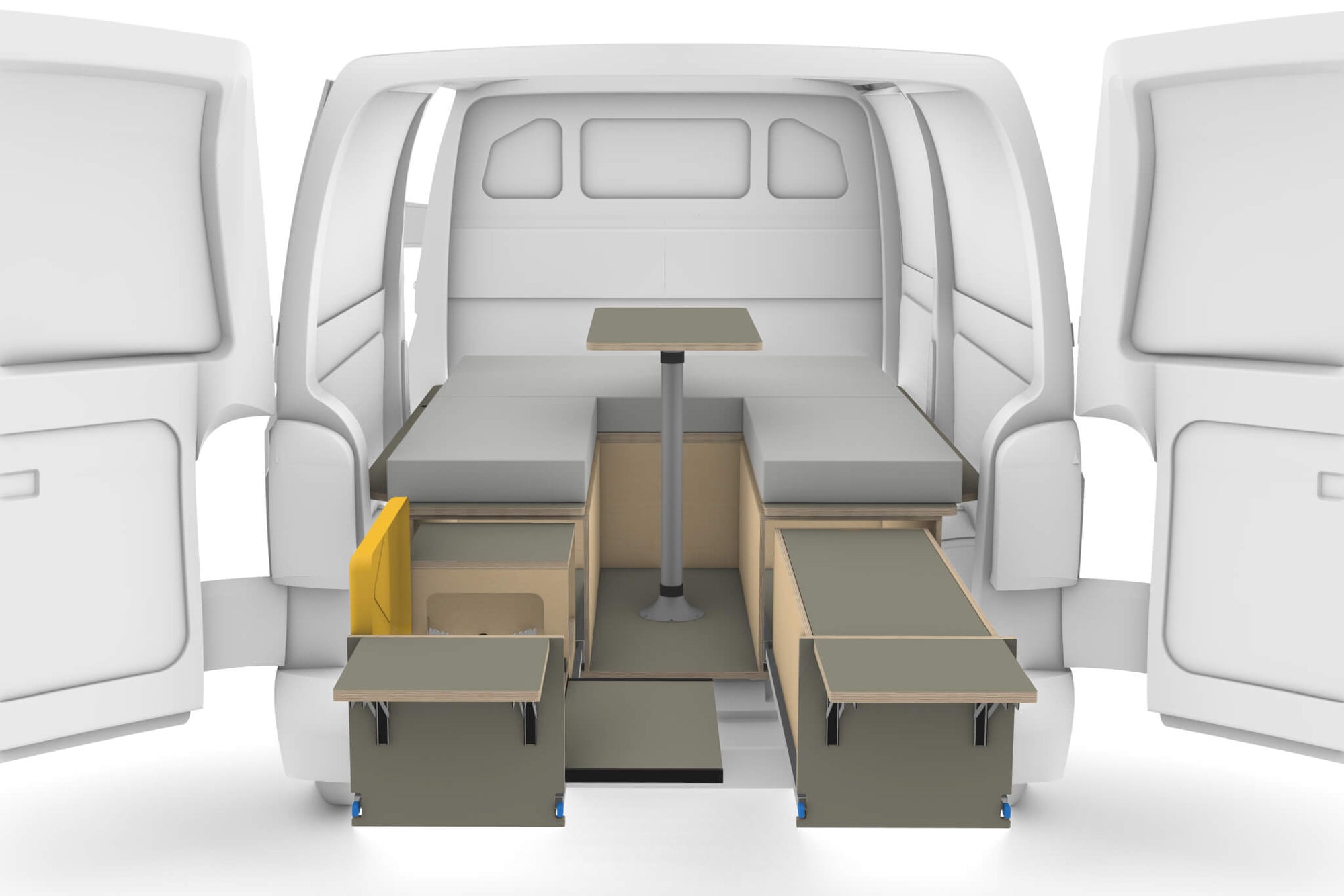 Rear-Opening Campervan Conversion Plans V4