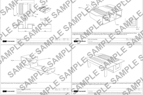 Rear-Opening Campervan Conversion Plans V4
