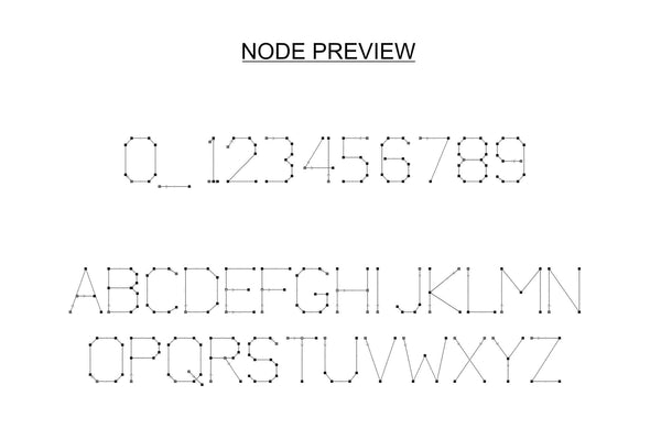 Stick Font for Machine Engraving