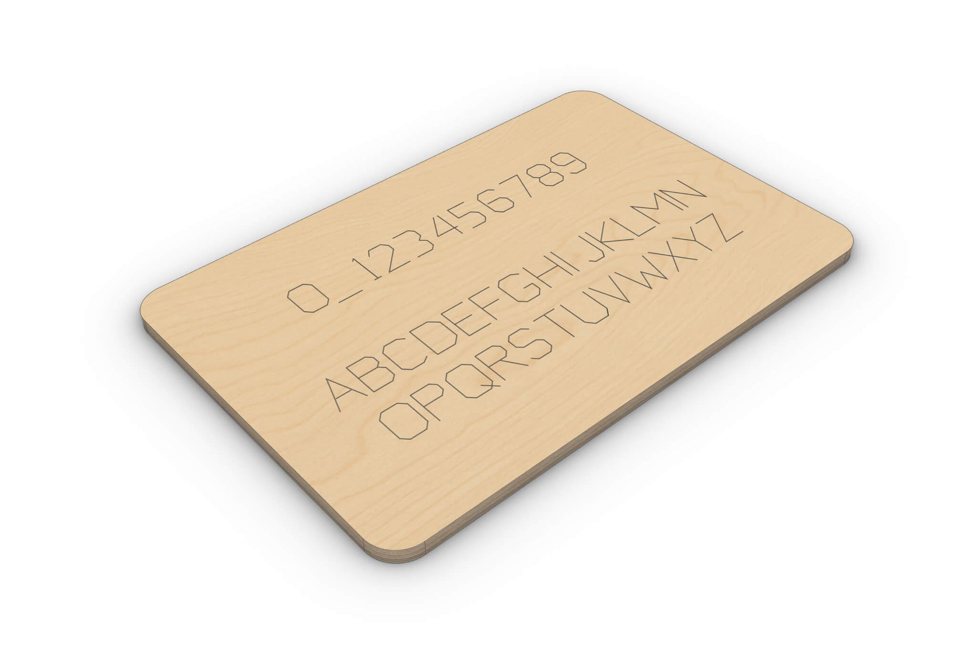 Stick Font for Machine Engraving