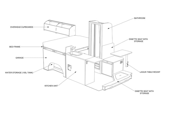 Fiat Ducato L2H2 Camper Fit Out Plans (LHD)