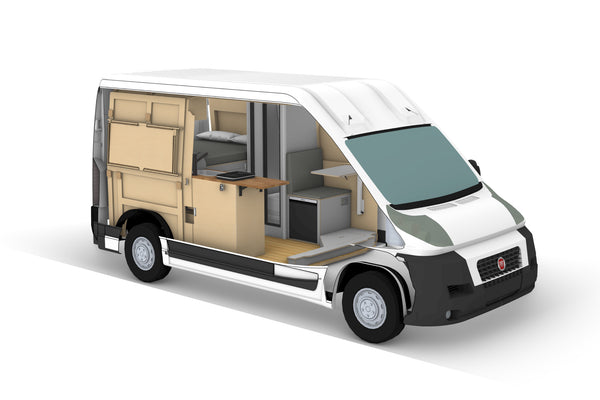 Fiat Ducato L2H2 Camper Fit Out Plans (LHD)