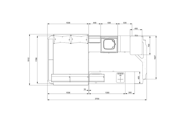 Fiat Ducato L3H2 Camper Conversion Plans (LHD)