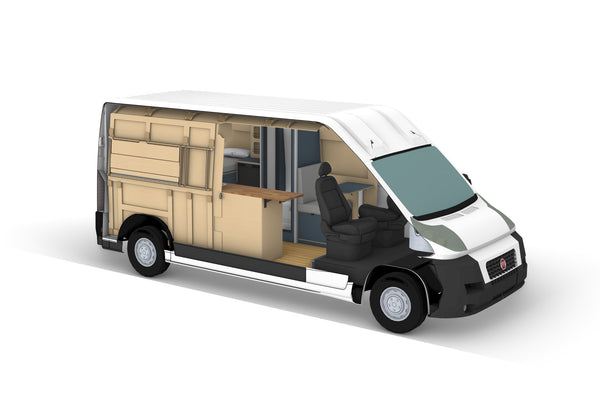 Fiat Ducato L3H2 Camper Conversion Plans (LHD)