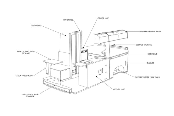 Fiat Ducato L3H2 Camper Conversion Plans (RHD)