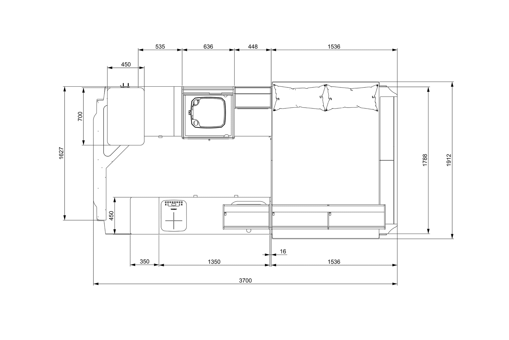 Fiat Ducato L3H2 Camper Conversion Plans (RHD)