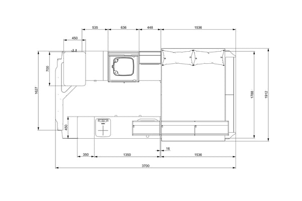 Fiat Ducato L3H2 Camper Conversion Plans (RHD)