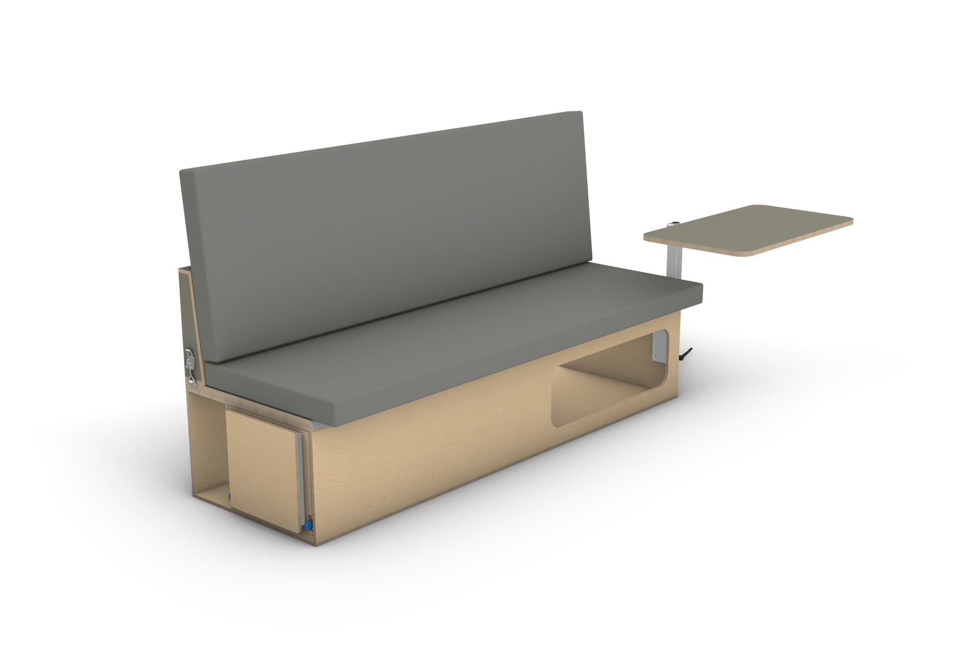 Folding Camper Couch with Storage (Left Side)