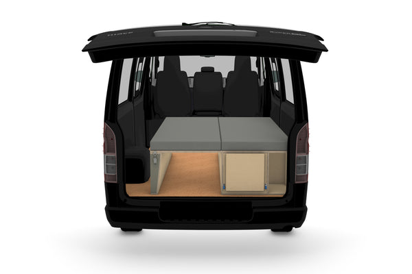 Folding Camper Couch with Storage (Right Side)