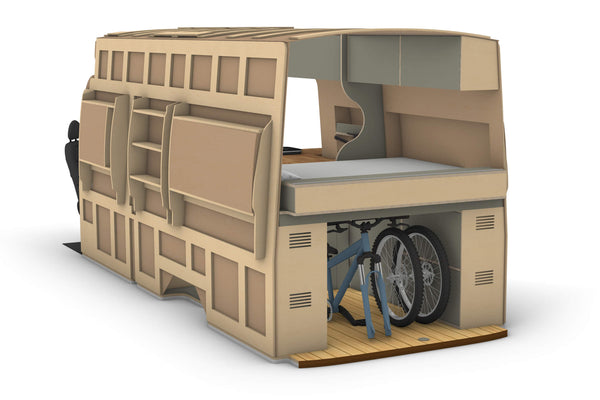 Ford Transit 148" EXT High Roof Campervan Conversion Plans (L4H3)