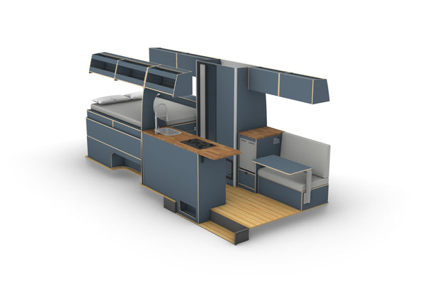 Mercedes Sprinter 170 LWB Camper Conversion Plans (LHD)
