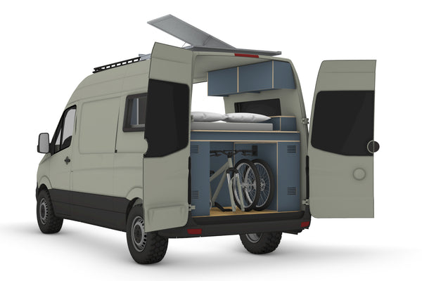 Mercedes Sprinter 144 MWB Campervan Conversion Plans (LHD)