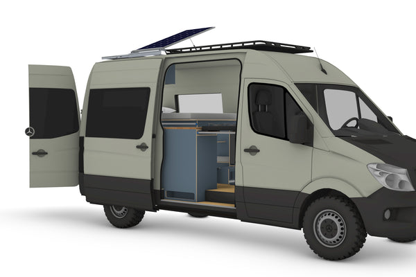 Mercedes Sprinter 144 MWB Campervan Conversion Plans (LHD)