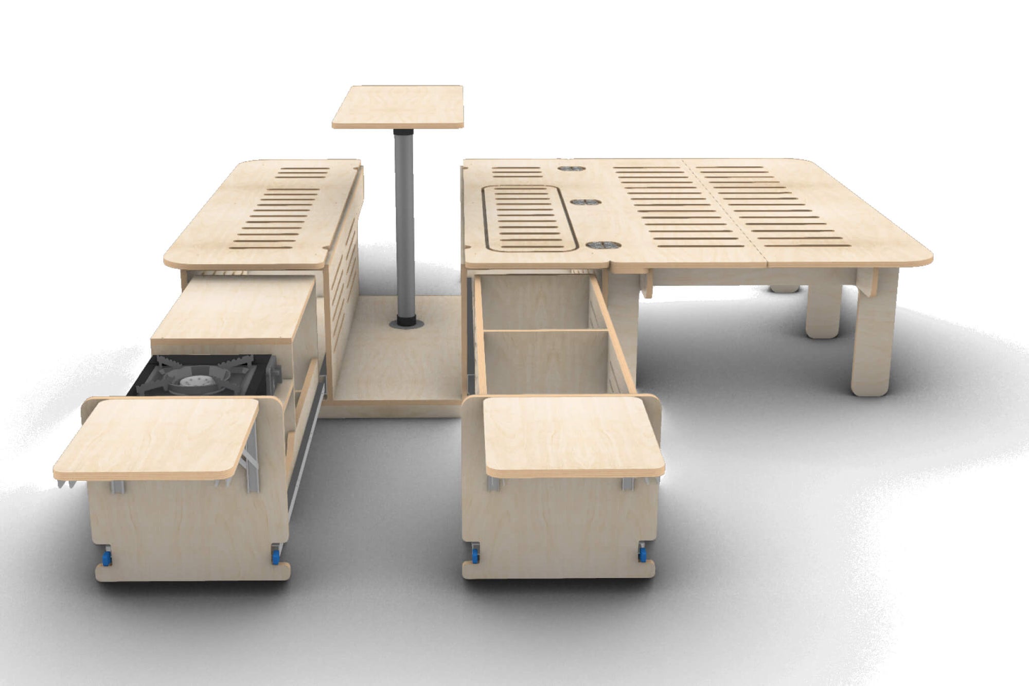 Side-Opening Campervan Conversion Plans (Left Side)