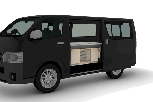Side-Opening Campervan Conversion Plans (Left Side)