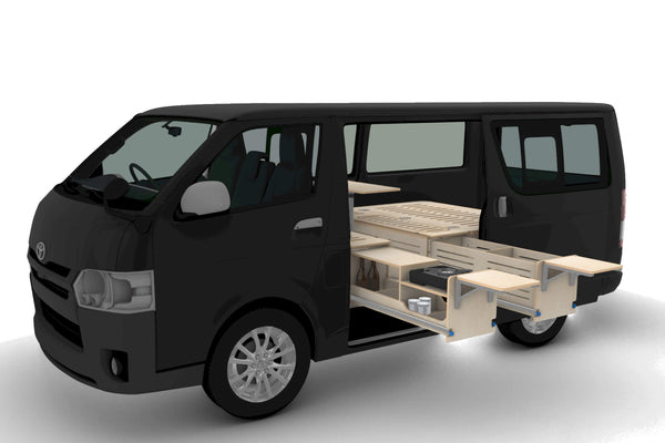 Side-Opening Campervan Conversion Plans (Left Side)