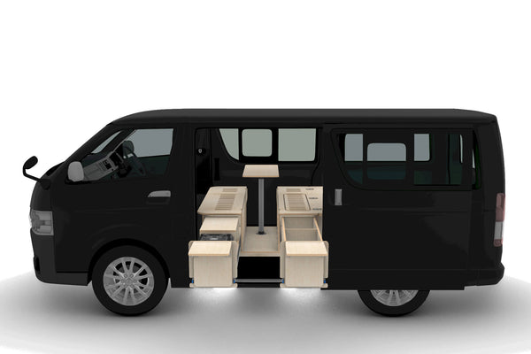 Side-Opening Campervan Conversion Plans (Left Side)