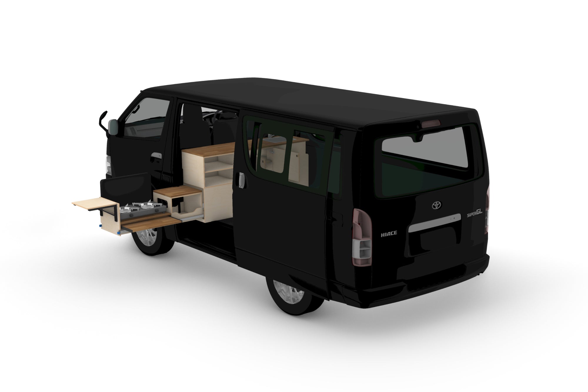Campervan Kitchen Plans (Left Side)
