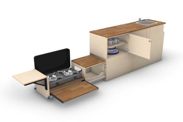 Campervan Kitchen Plans (Left Side)