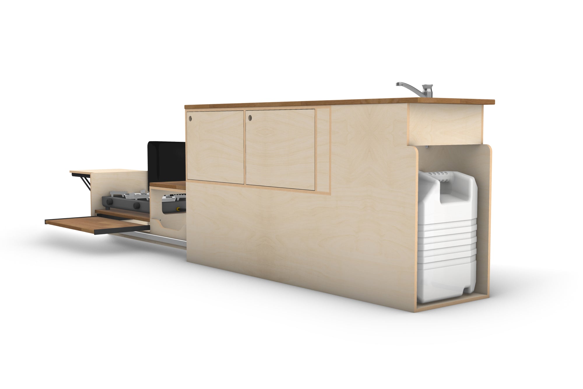 Campervan Kitchen Plans (Left Side)