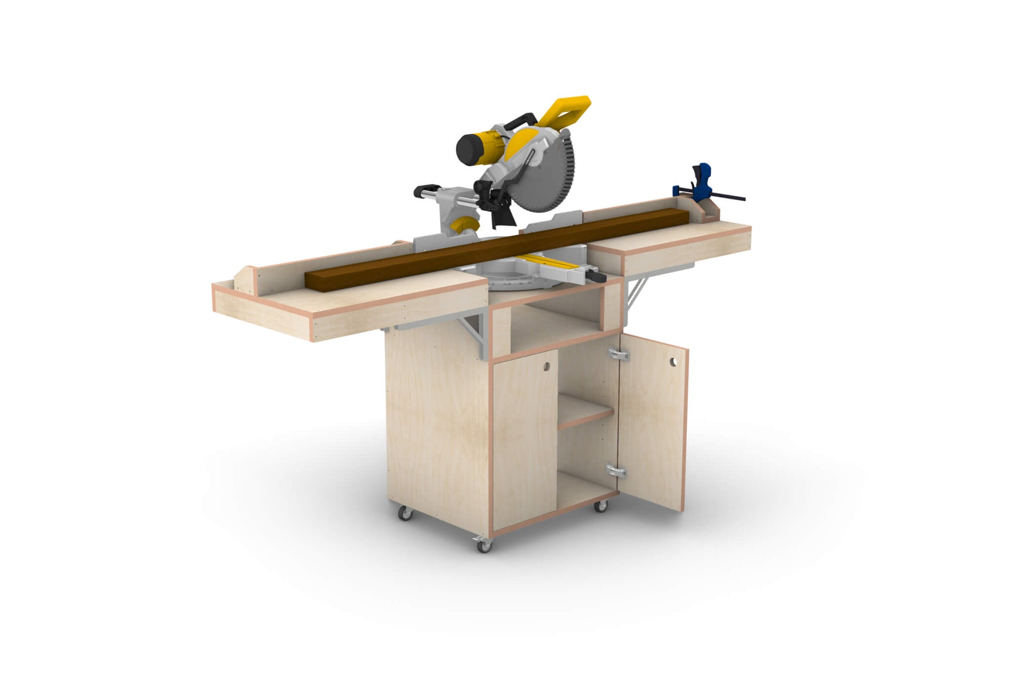 Mobile Mitre Saw Trolley Plans