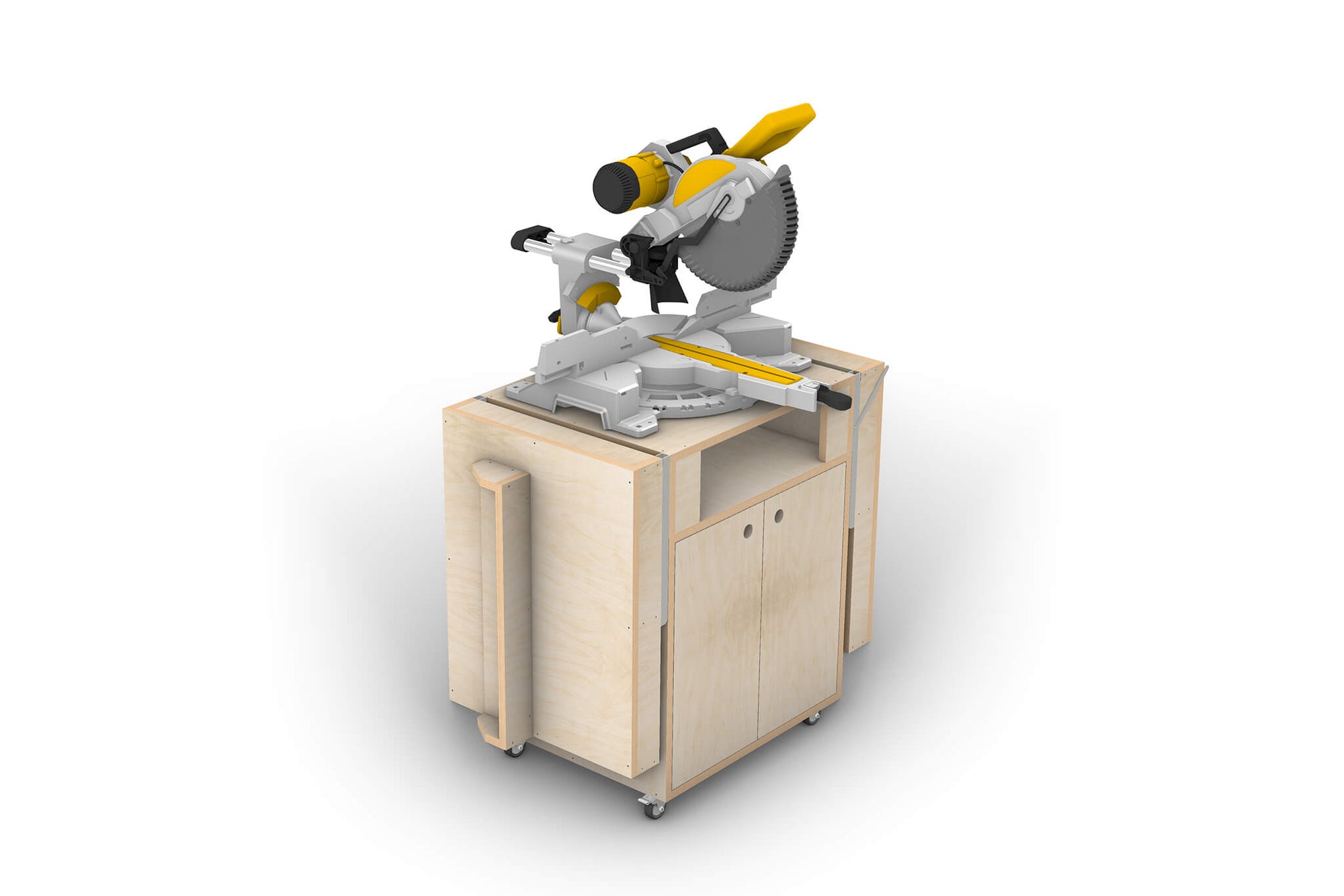 Mobile Mitre Saw Trolley Plans