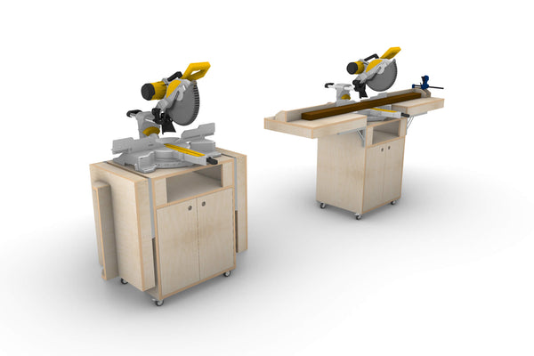 Mobile Mitre Saw Trolley Plans