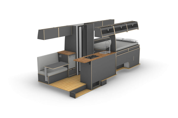 Mercedes Sprinter 170 LWB Camper Conversion Plans (RHD)