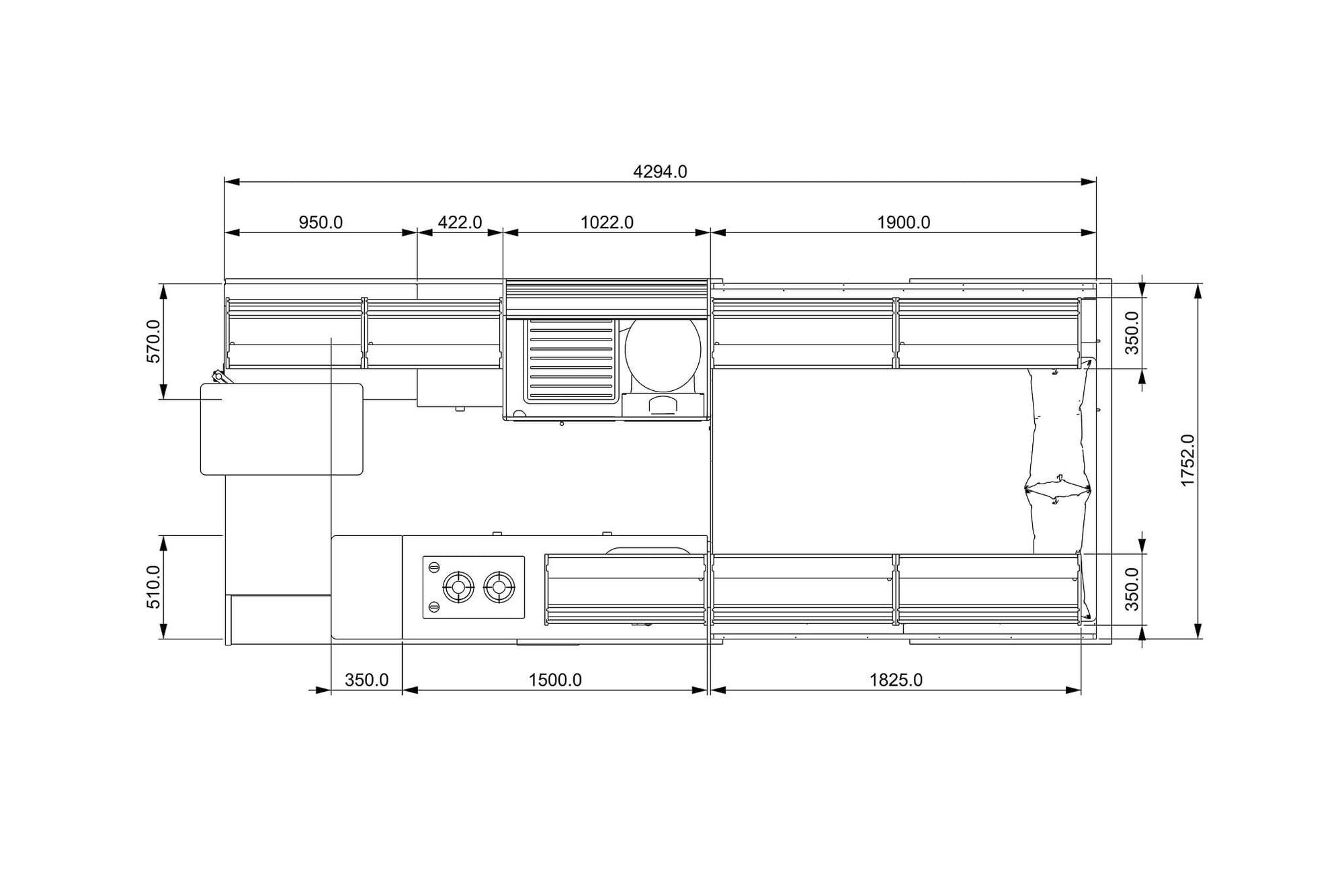 Mercedes Sprinter 170 LWB Camper Conversion Plans (RHD)