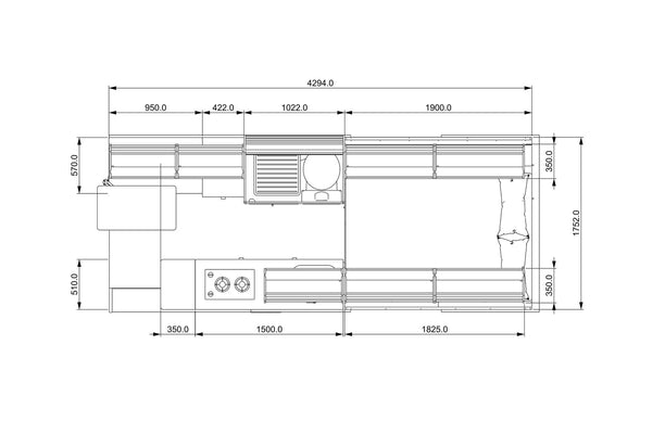 Mercedes Sprinter 170 LWB Camper Conversion Plans (RHD)