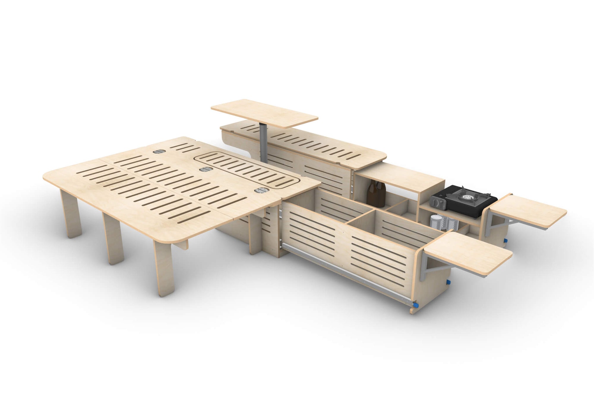 Side-Opening Campervan Conversion Plans (Right Side)