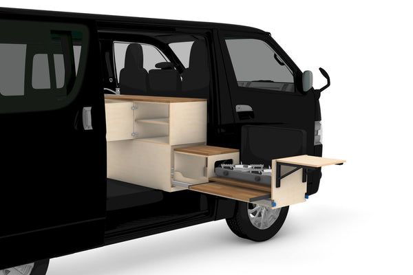 Pull-Out Campervan Conversion Kitchen Plans (Right Side)