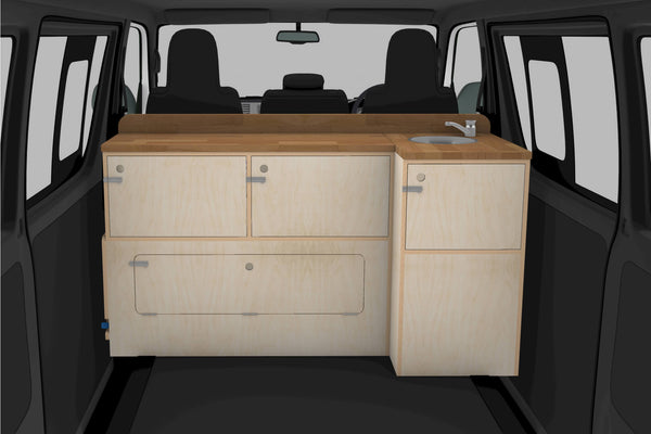 Campervan Slide-Out Kitchen Plans (Left Side)