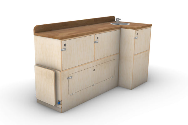Campervan Slide-Out Kitchen Plans (Left Side)