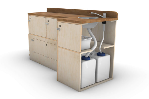 Campervan Slide-Out Kitchen Plans (Left Side)