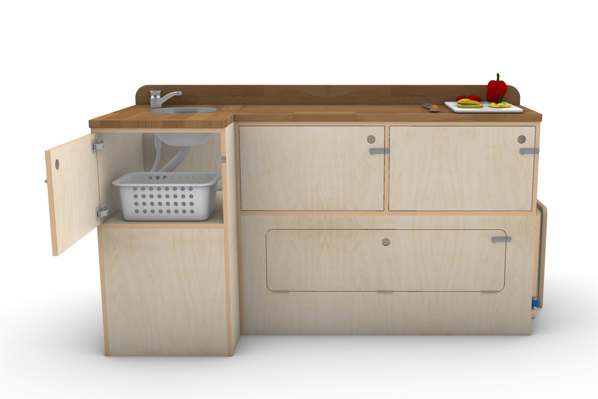 Campervan Slide-Out Kitchen Plans (Right Side)