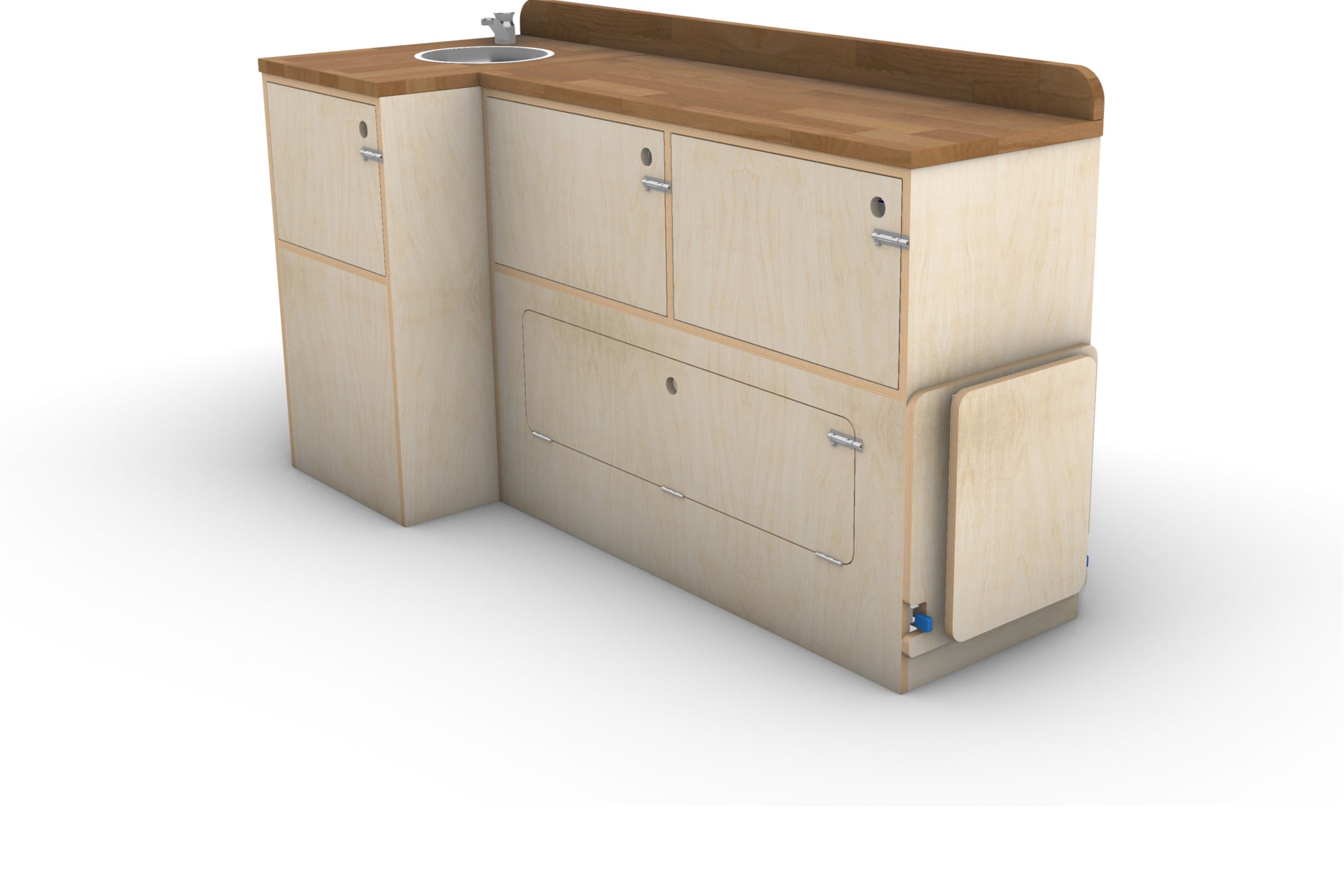 Campervan Slide-Out Kitchen Plans (Right Side)