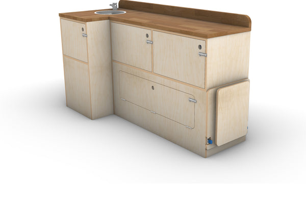 Campervan Slide-Out Kitchen Plans (Right Side)