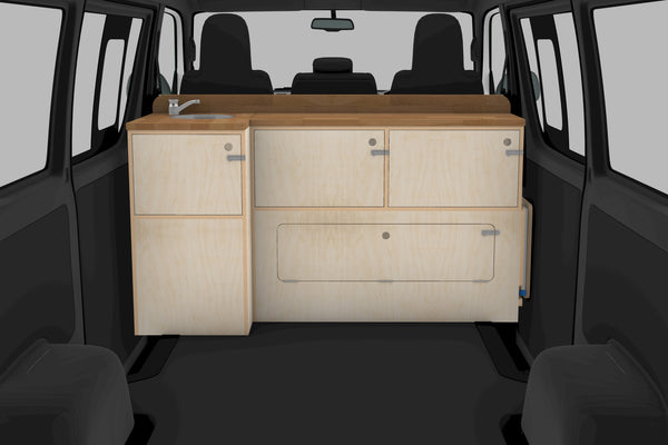 Campervan Slide-Out Kitchen Plans (Right Side)